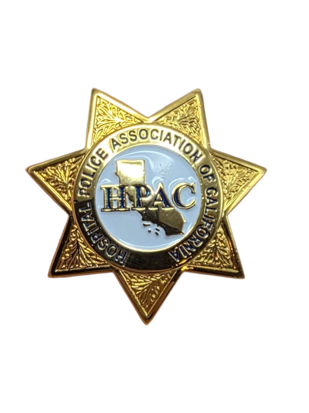 Vintage HPAC - Hospital Police Association Of California Lapel Pin 1.25"